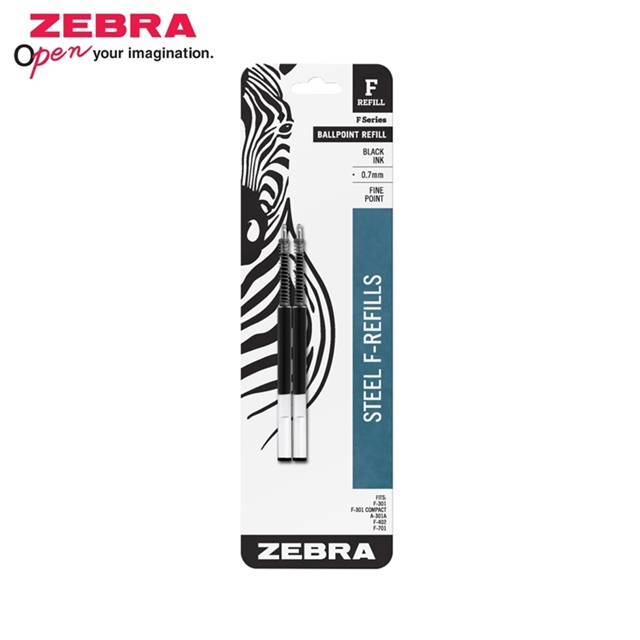 日本ZEBRA原子筆芯0.7mm油性F REFILL F系列(2支入；美版，平行輸入)