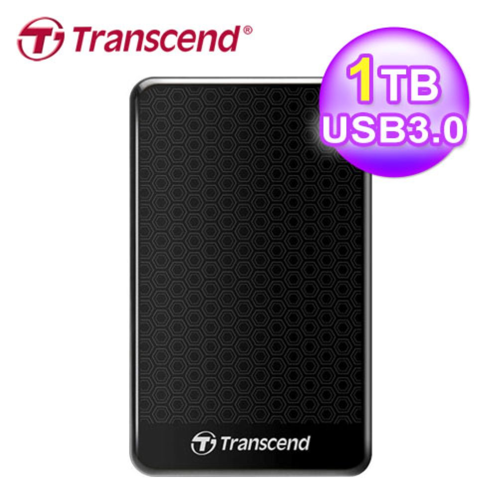 Transcend 創見 SJ25A3K 1TB 2.5吋 外接硬碟