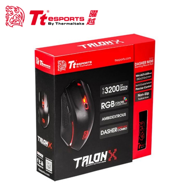 Tt eSPORTS 曜越 塔龍X 電競滑鼠組合包