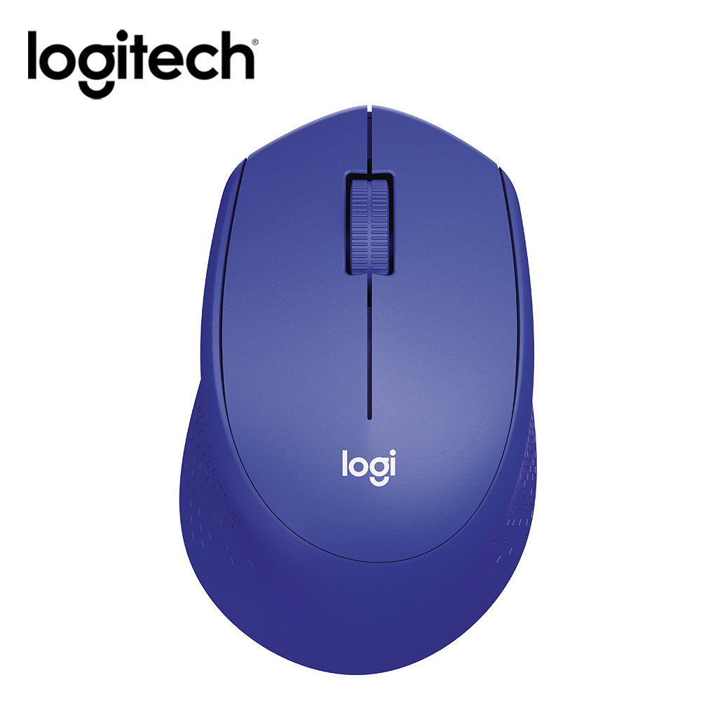 Logitech 羅技 M331 無線靜音滑鼠-藍