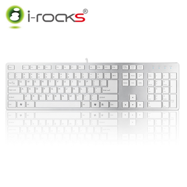 i-Rocks IRK01 巧克力超薄鍵盤 - 銀色