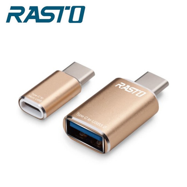 【RASTO】RX5 Type C 鋁製轉接頭雙入組