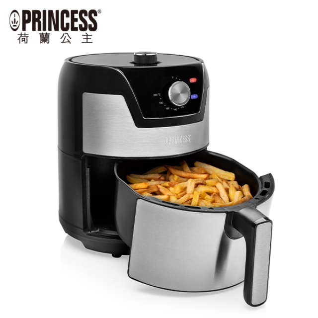 PRINCESS 荷蘭公主 【PRINCESS荷蘭公主】4.5L健康氣炸鍋/不鏽鋼飾面 181026