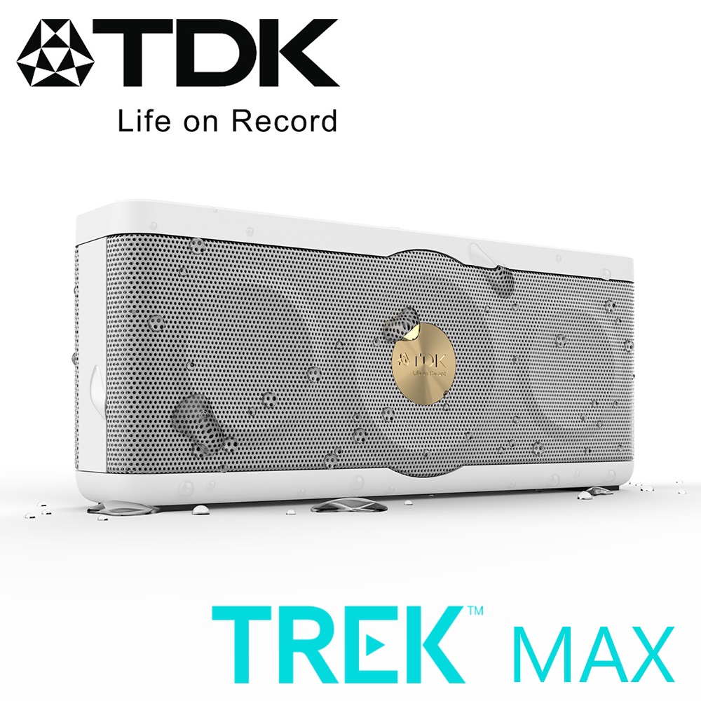 TDK A34 TREK MAX NFC 防水防震Hi-Fi高傳真藍牙音響(白色)