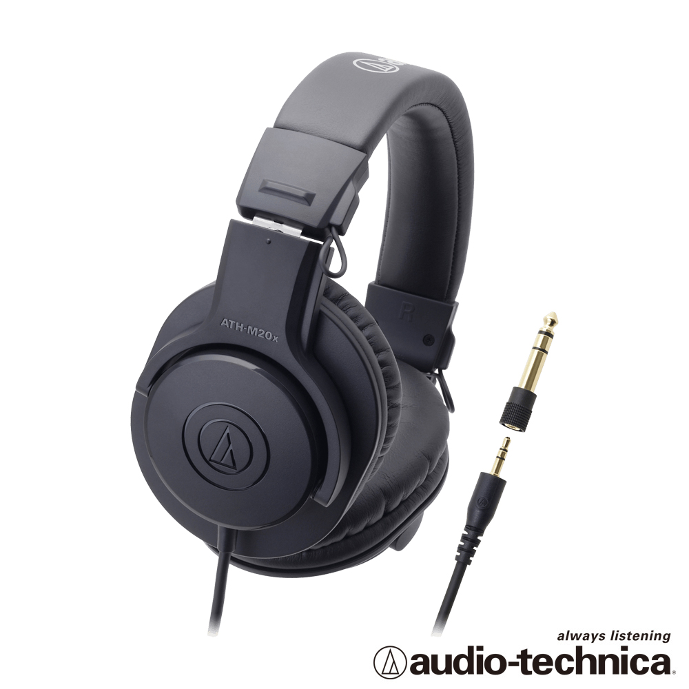 audio-technica 鐵三角 專業型監聽耳機 ATHM20x