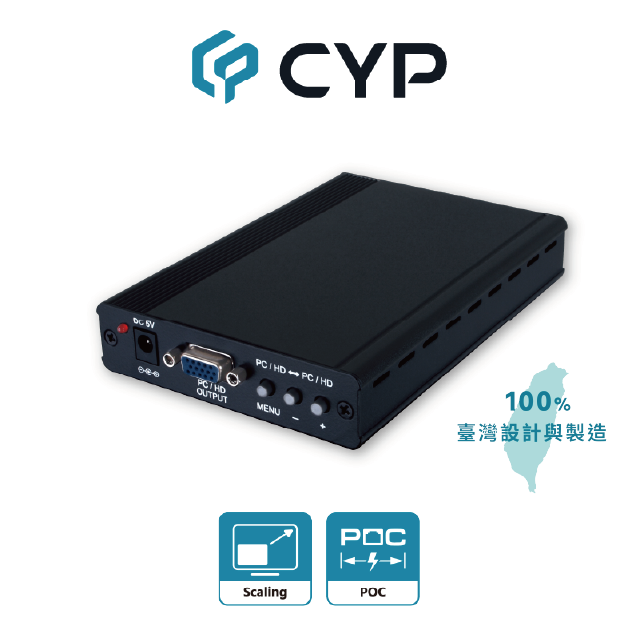 VGA 轉 VGA 影像升頻器 ( 附 1 組 VGA Bypass 輸出埠)(CP-291N)