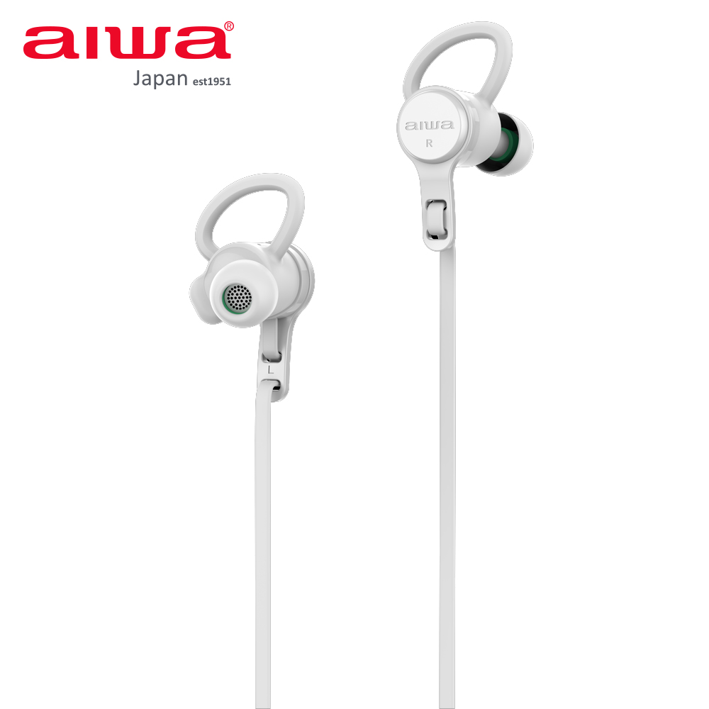 AIWA愛華 藍芽入耳式音樂通話耳機 EB602WE 白色