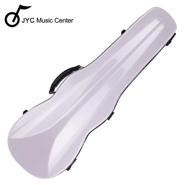 ★JYC Music★JV-1003白色格菱紋小提琴三角硬盒~4/4(輕量級複合材料)僅重1.69kg 限量