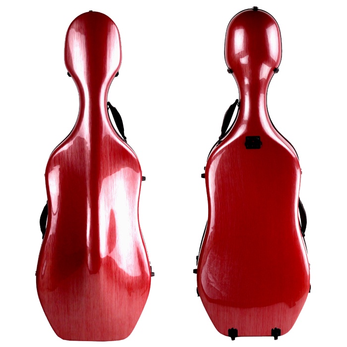 ★JYC Music★最新款CV-2000複合材料大提琴盒4/4/(紅色刷線)~僅重3.81kg 限量