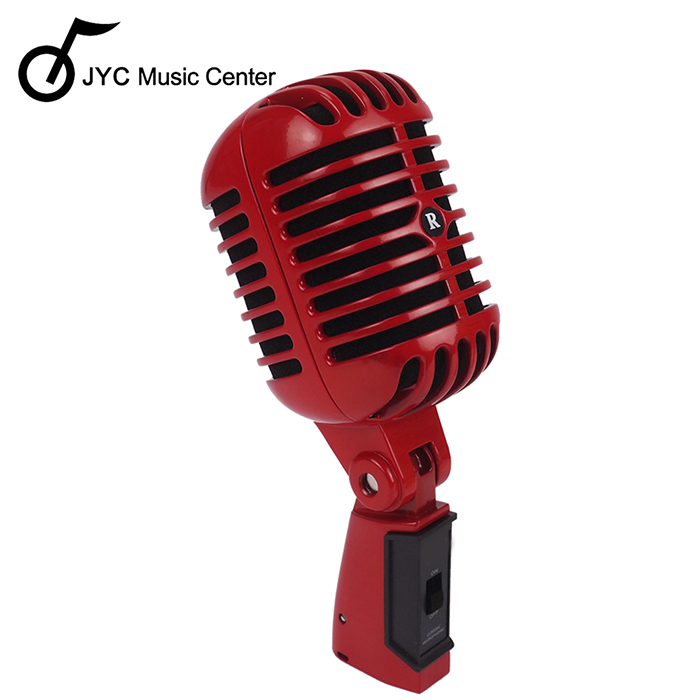 JYC KB-81復古經典麥克風組~含直立支架+5米線(紅色)