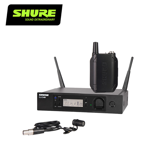 SHURE GLXD14R / WL185 領夾式無線麥克風系統-採訪/演講/收音均適用-原廠公司貨