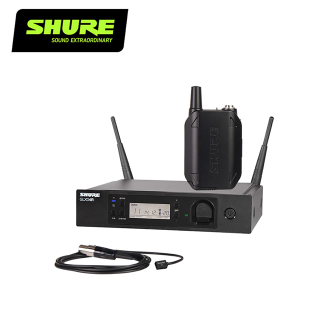 SHURE GLXD14R / WL93 微型領夾式無線麥克風系統-採訪/演講/收音均適用-原廠公司貨
