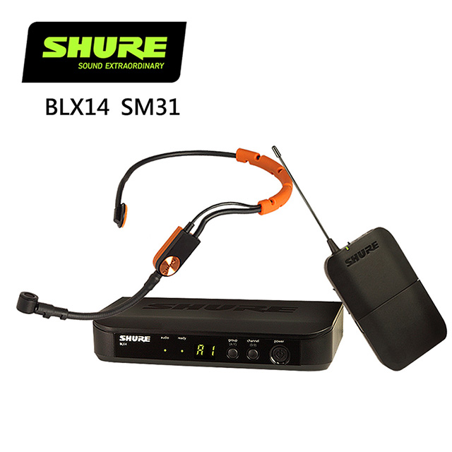 SHURE BLX14 / SM31 運動型頭戴式無線麥克風-原廠公司貨/防潮防汗運動型專用款