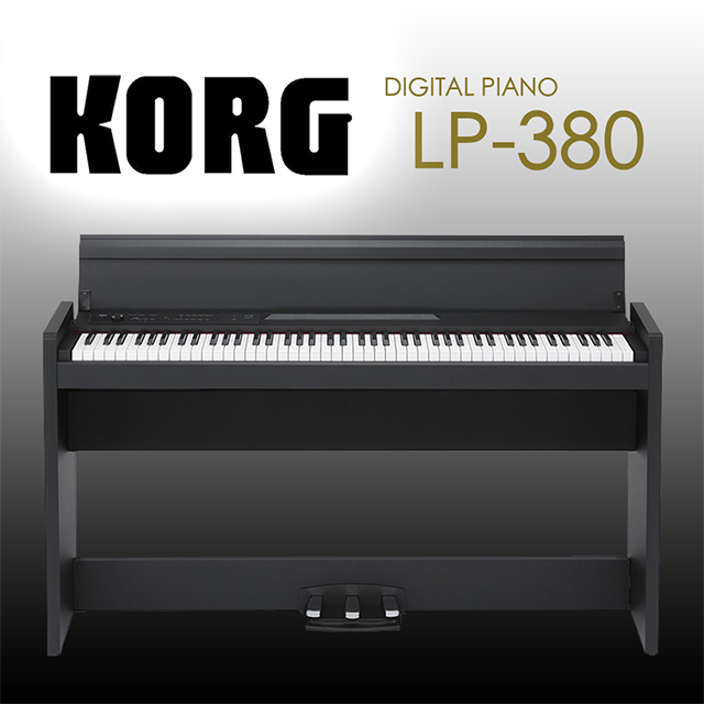 『KORG LP-380』日本原裝進口 標準88鍵數位鋼琴 黑色款 / 公司貨保固
