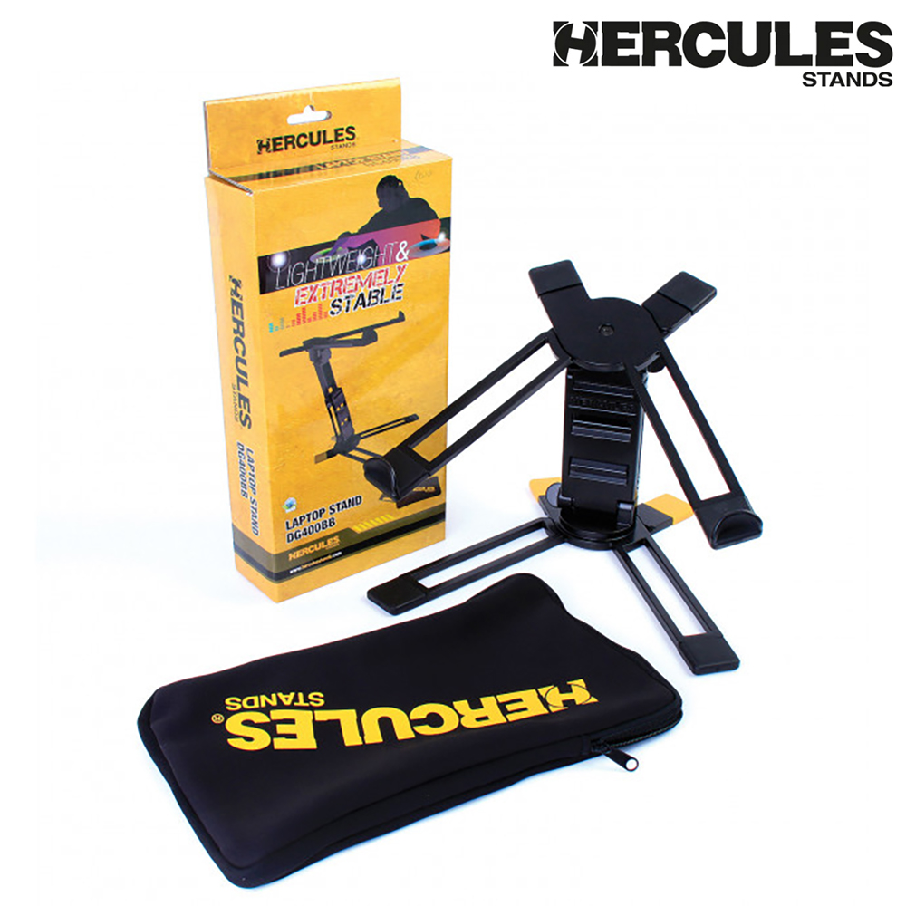 『海克力斯 HERCULES DG400BB』DJ專用桌上型筆電架/筆記型電腦架【LAPTOP STAND】