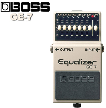 『BOSS GE-7等化效果器』Equalizer 等化微調器/可完美地擔任獨奏用的boost踏板