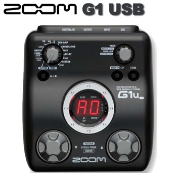 『ZOOM吉他綜合效果器G1USB』地板綜合效果器G1USB/USB介面讓你可以連接電腦，直接當成錄音裝置使用