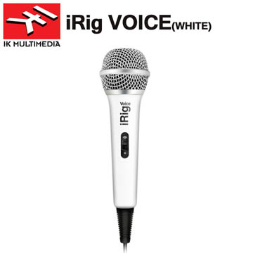 IK Multimedia iRig voice 【白色】原廠公司貨保固 行動裝置電容式麥克風