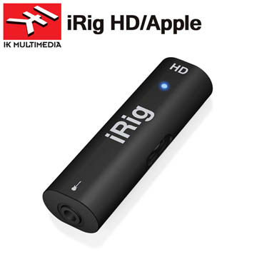 IK iRig HD 聲音/吉他貝斯樂器錄音介面（義大利/原廠）蘋果iPhone、iPad、Mac用