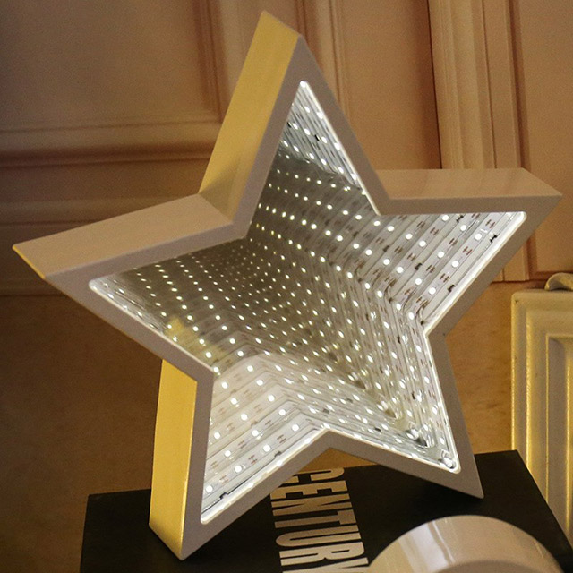 創意裝飾LED鏡面隧道燈-星星造型