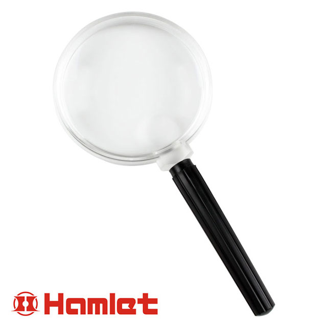 【Hamlet 哈姆雷特】2x&4x / 80mm 光學級壓克力手持型放大鏡【EL-006】