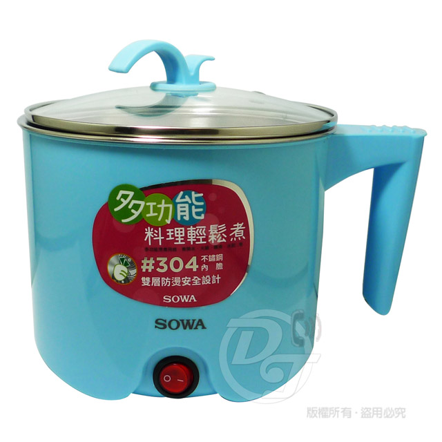 SOWA 1.5L防燙不鏽鋼多功能美食鍋 SPK-KYR1505M
