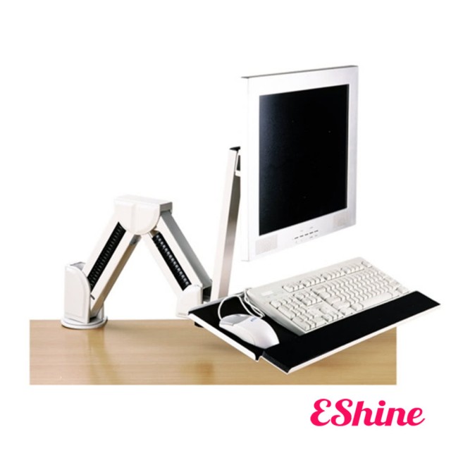 【EShine】螢幕鍵盤滑鼠壁掛夾桌架(131AA)
