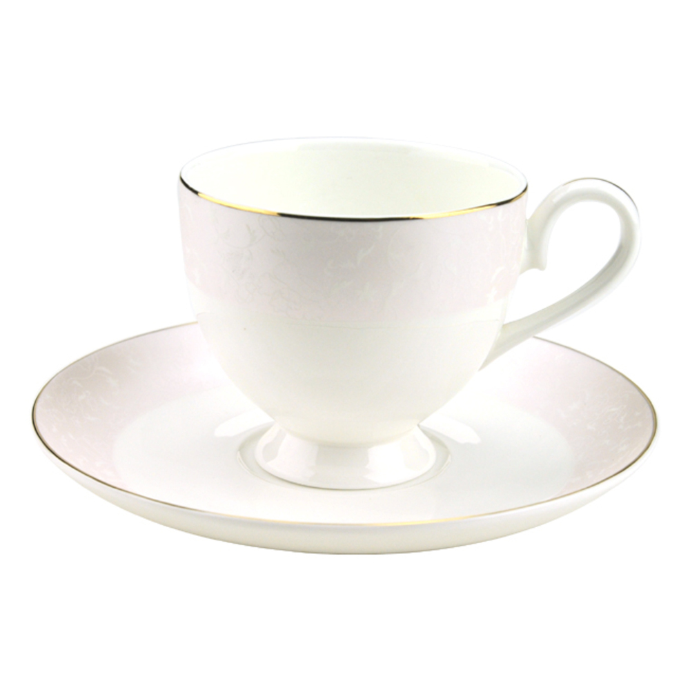 Tiamo 伊麗莎白咖啡杯盤組2客-粉色 (HG3214)