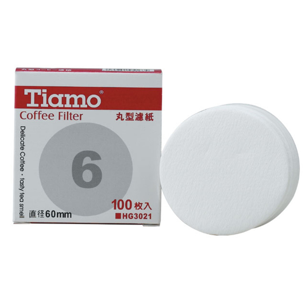 Tiamo 6號圓型濾紙100P入(HG3021)