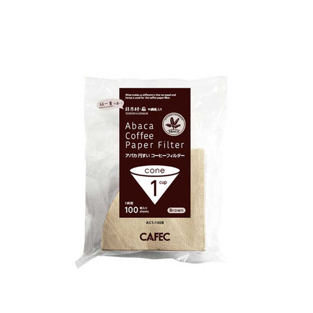 CAFEC AC1-100B V01麻纖維咖啡濾紙100入*2包-(HG5002*2)