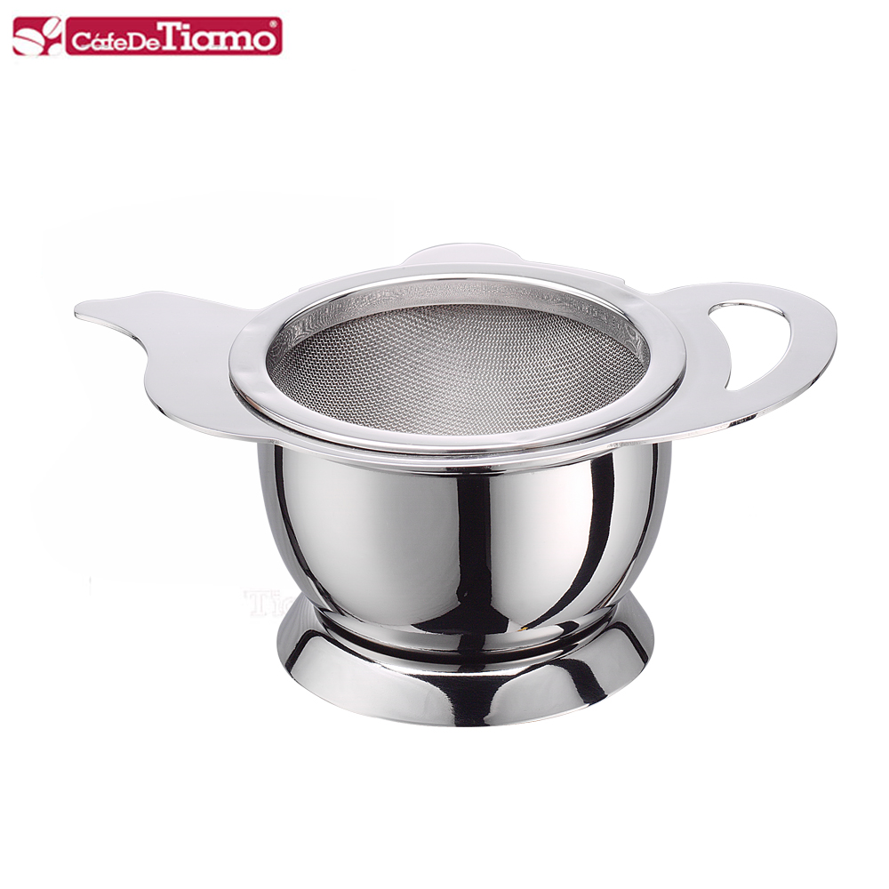 Tiamo 茶壺造型不鏽鋼 杓形濾網組 (HG2660)