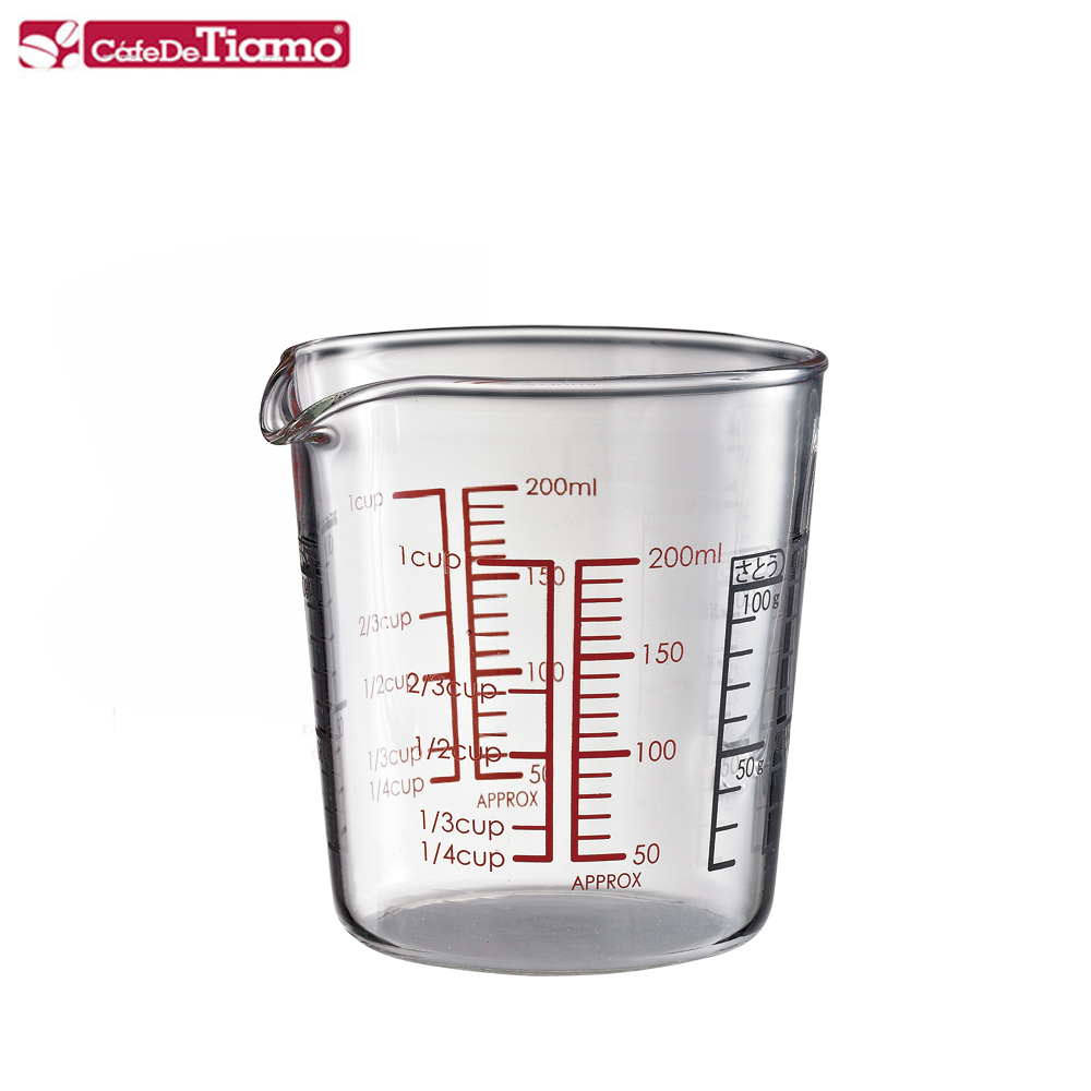 Tiamo 玻璃量杯-200ml(HG2111)