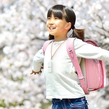 日本IONION 超輕量隨身空氣清淨機 專用兒童安全吊飾鍊-櫻花粉