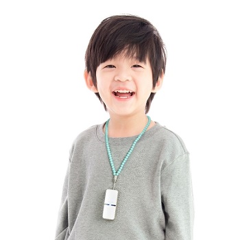 日本IONION 超輕量隨身空氣清淨機 專用兒童安全吊飾鍊-湖水藍