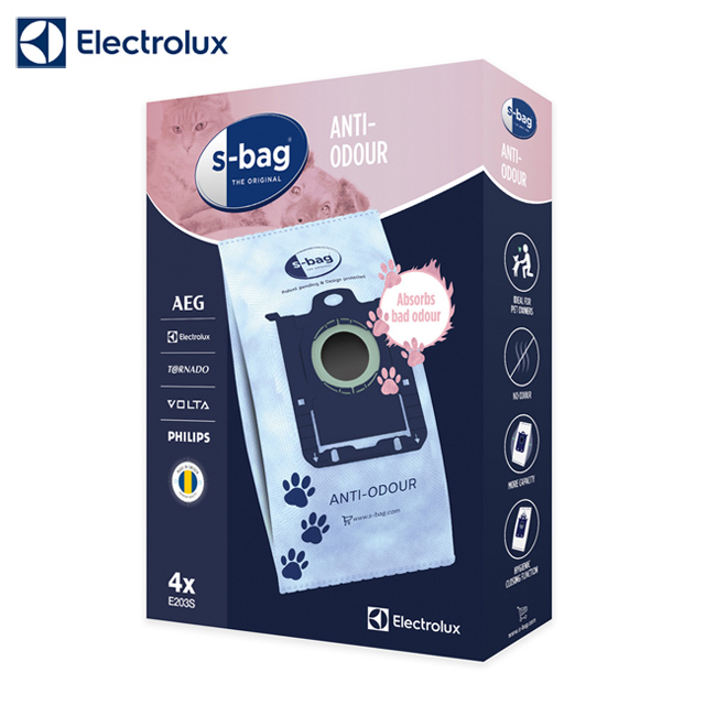 Electrolux伊萊克斯 吸塵器專用除臭集塵紙袋E203S