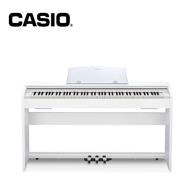 CASIO PX770 WE 88 鍵數位電鋼琴 古典白色款