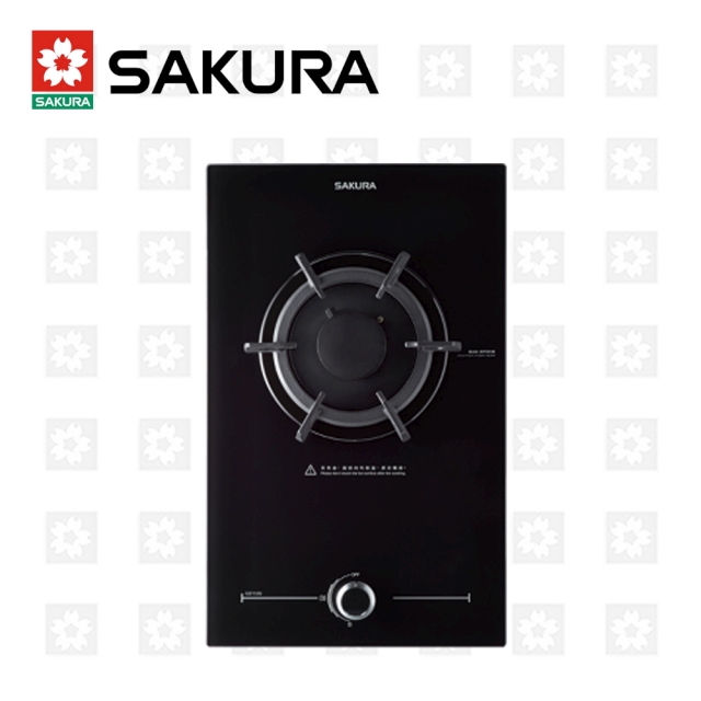 櫻花牌 花瓣式火焰強化玻璃檯面式單口瓦斯爐 G-2112GB 限北北基配送