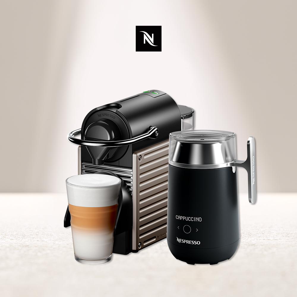 Nespresso Pixie 膠囊咖啡機 Barista咖啡大師調理機 組合(Pixie 可選色)