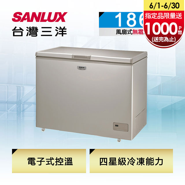 台灣三洋 SANLUX 186公升無霜冷凍櫃 SCF-186GF