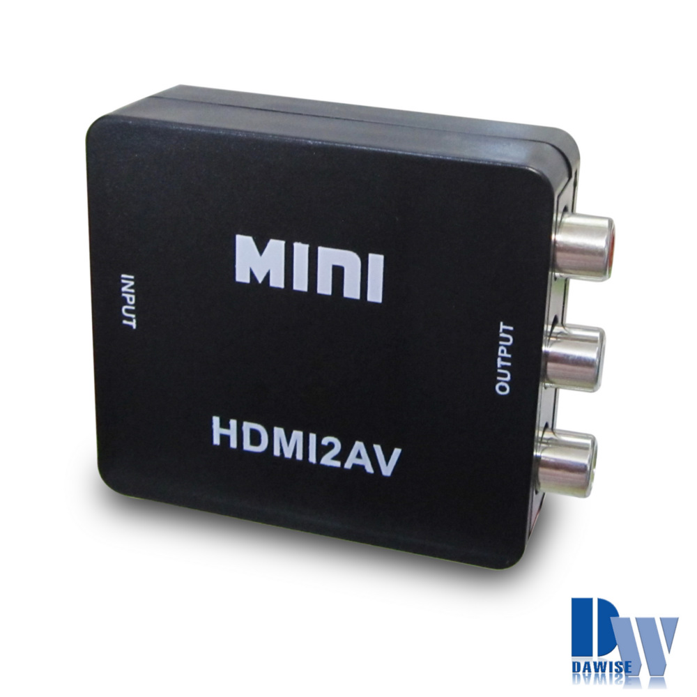HA03高清尊爵黑 HDMI to AV影音轉換器