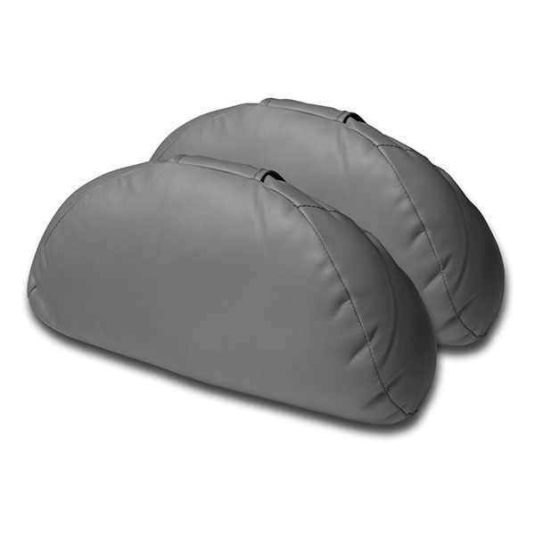 3D 柔軟皮舒壓枕 灰(兩入一組)