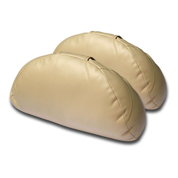 3D 柔軟皮舒壓枕 米 (兩入一組)