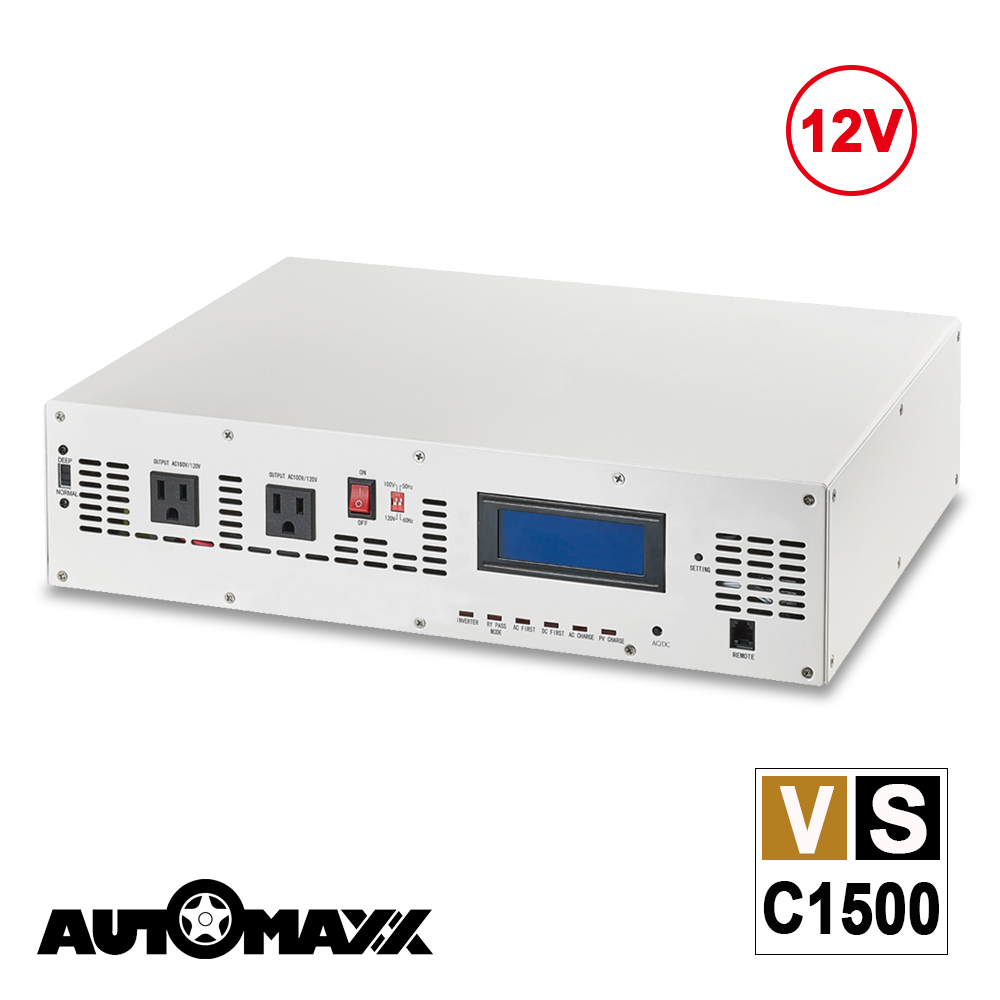 AUTOMAXX ★ VSC1500 12V 1500W 多功能正弦波電源轉換器 [ 12V→110V
