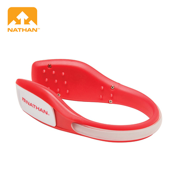 NATHAN LightSpur 防水LED鞋環 紅
