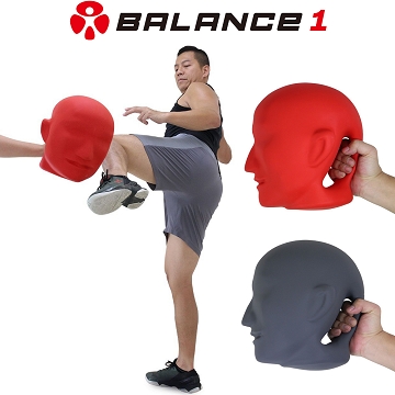 BALANCE 1 拳擊武術練習用人頭標靶(泰拳 跆拳道 空手道-紅色)