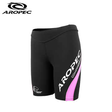 AROPEC Compression Shorts Ⅱ 女款運動機能短褲 黑/紫