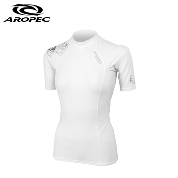 AROPEC Compression Short Sleeve Top II 女款運動機能衣 短袖 白