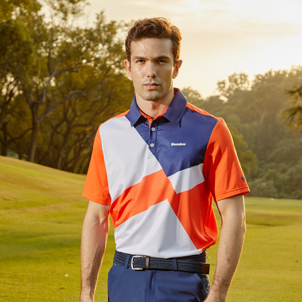 Snowbee Golf 積木風短袖Polo衫