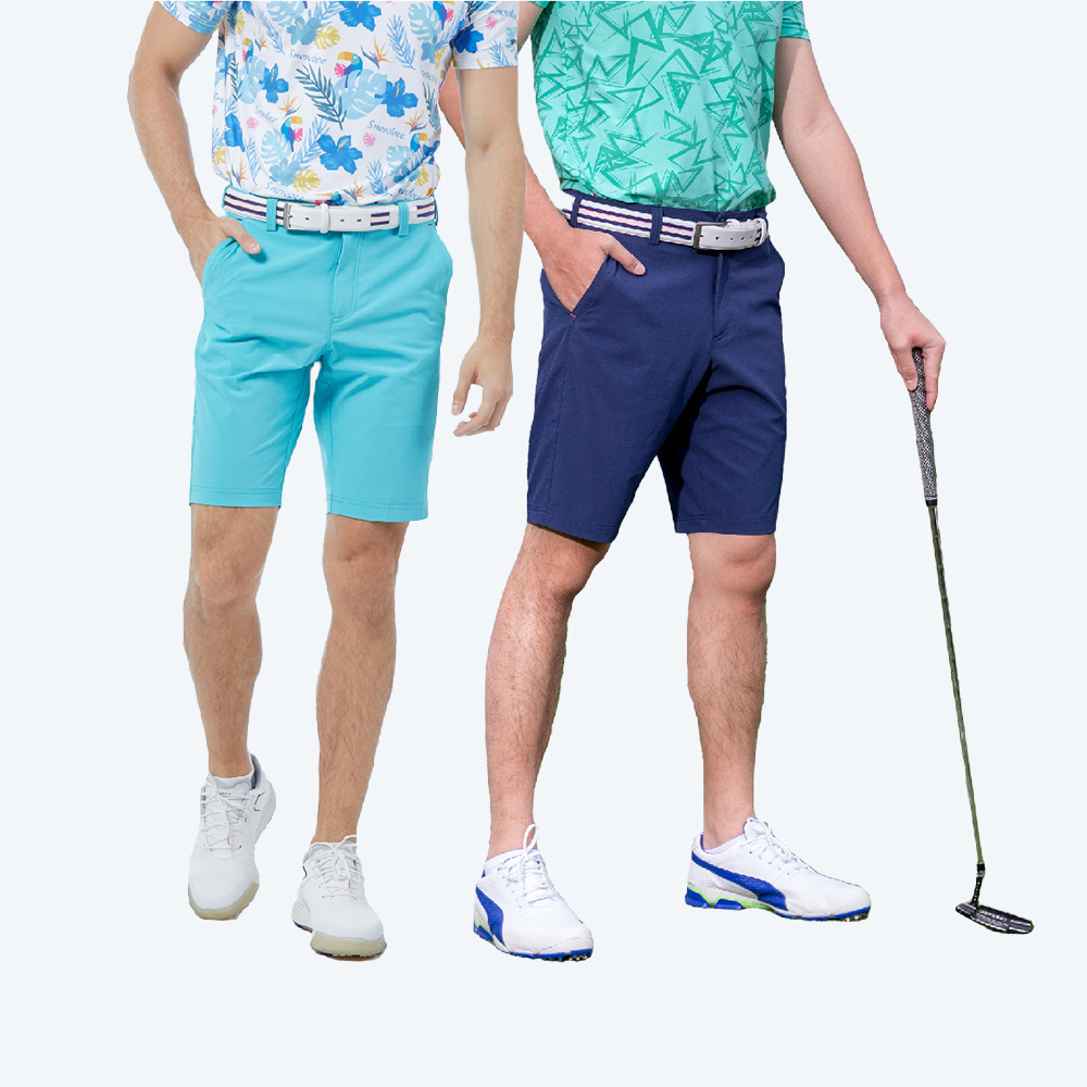 Snowbee Golf 高彈吸排細條紋短褲(Men)