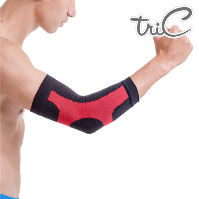【Tric】台灣製造 專業運動防護用具-手臂護套 紅色(1雙)